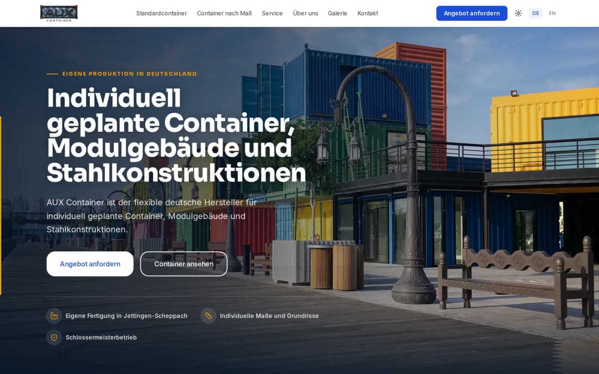 aux-container.de homepage