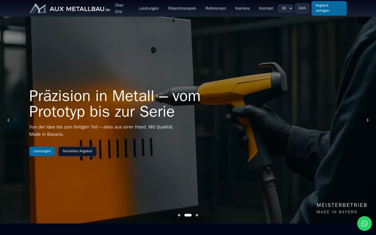 aux-metallbau.de homepage
